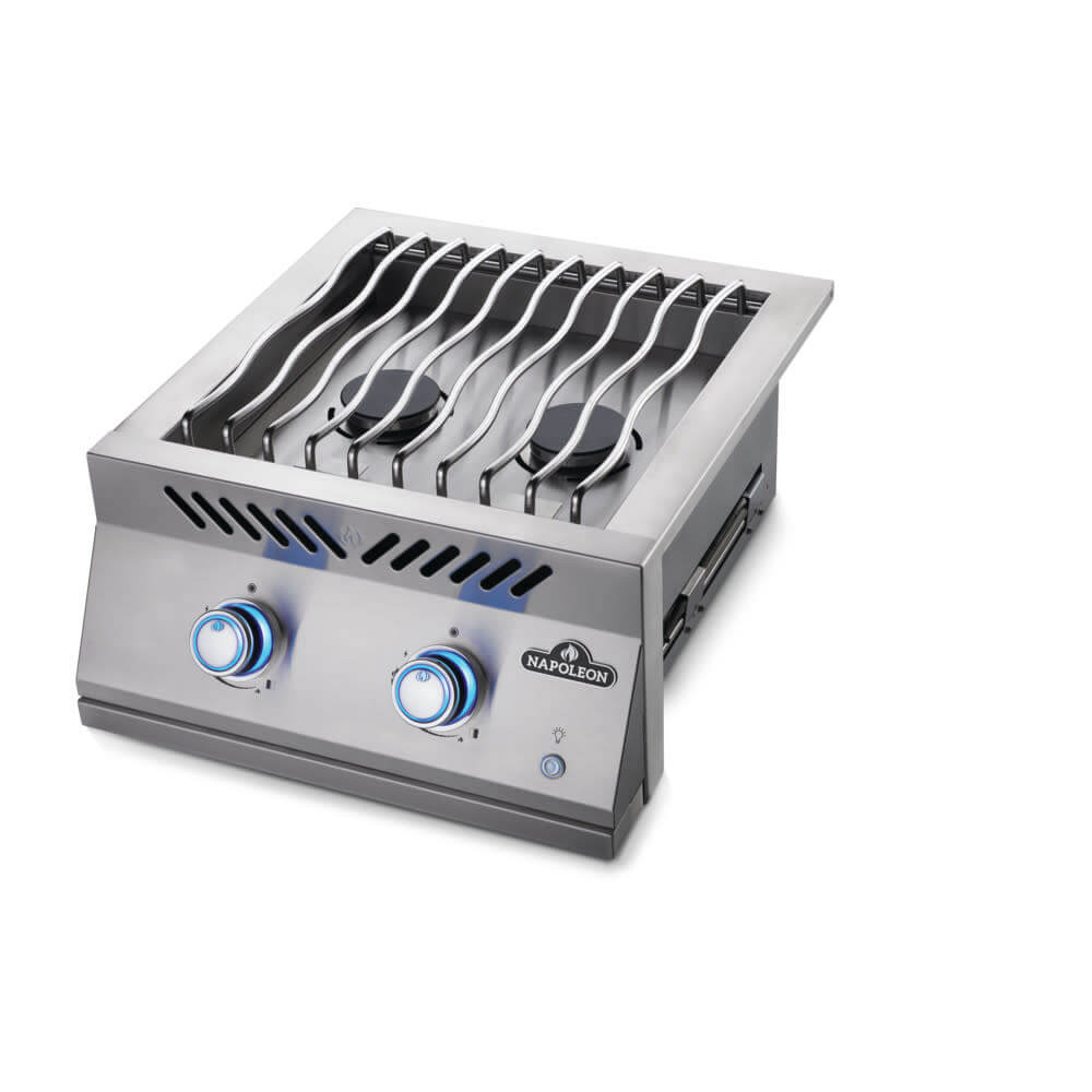 Built-in 700 Series Inline Dual Range Top Burner - with Stainless Steel Cover