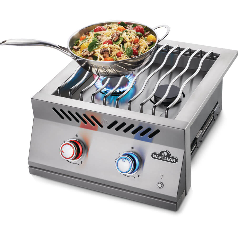 Built-in 700 Series Inline Dual Range Top Burner - with Stainless Steel Cover