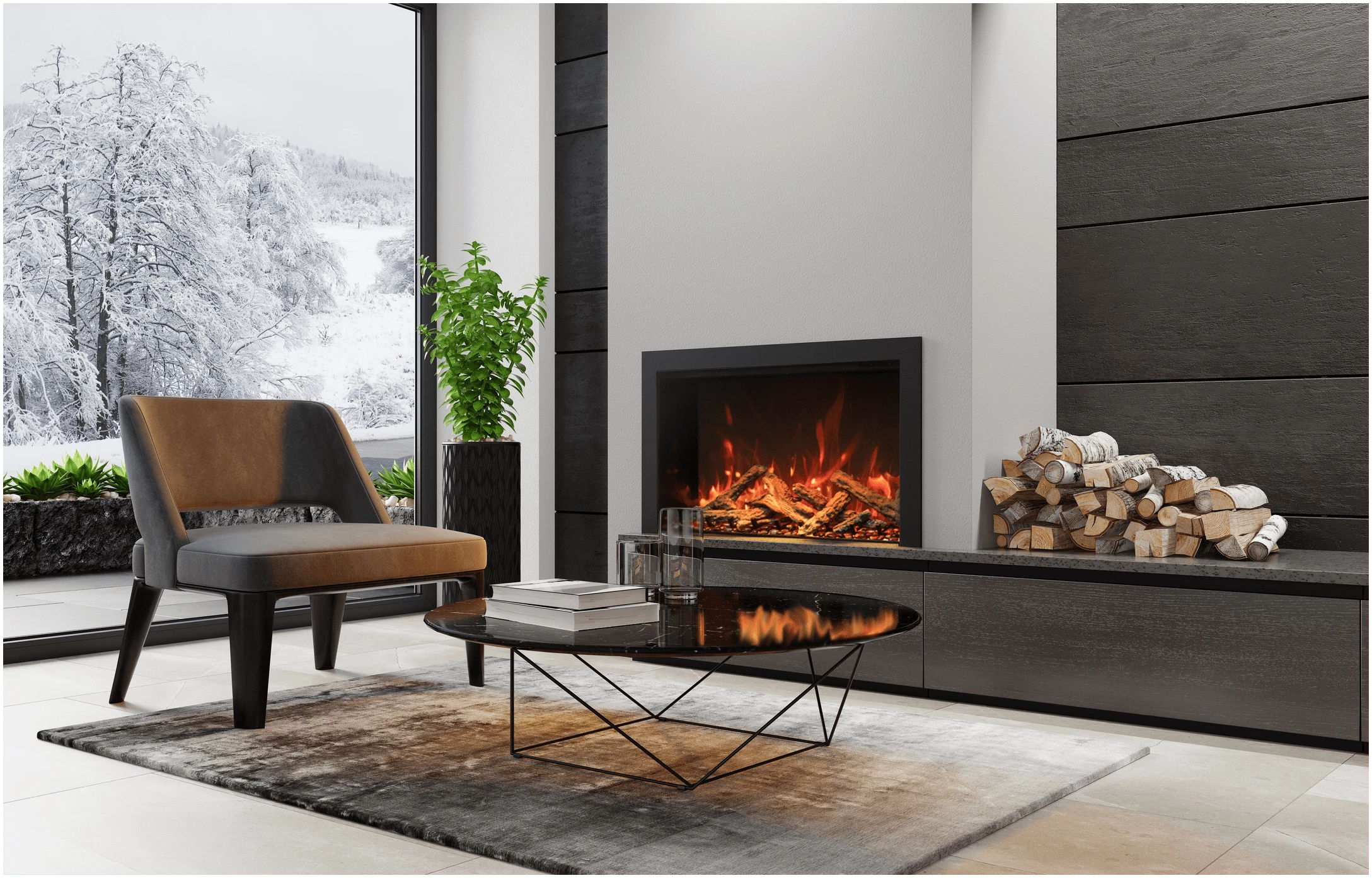 Amantii TRD Bespoke Electric Fireplace