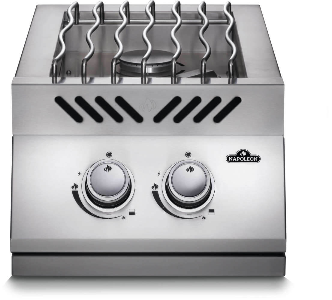 Built-in 500 Series Inline Dual Range Top Burner - with Stainless Steel Cover