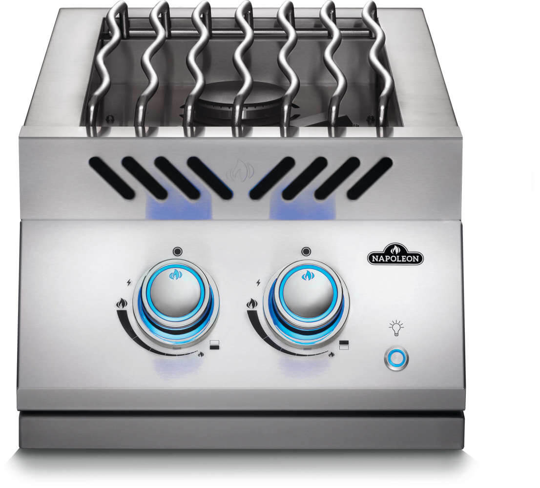 Built-in 700 Series Inline Dual Range Top Burner - with Stainless Steel Cover